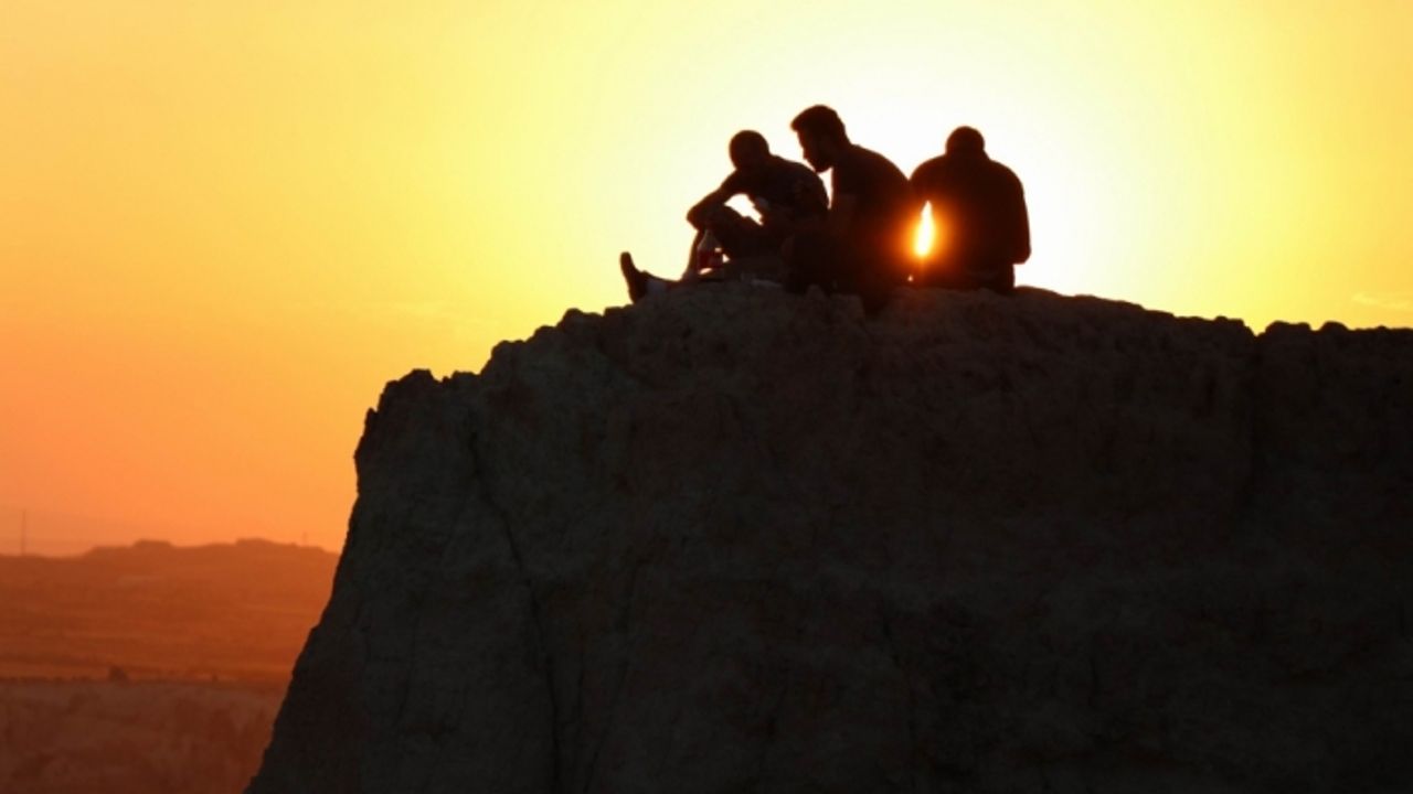 Kapadokya’da gün batımı keyfi