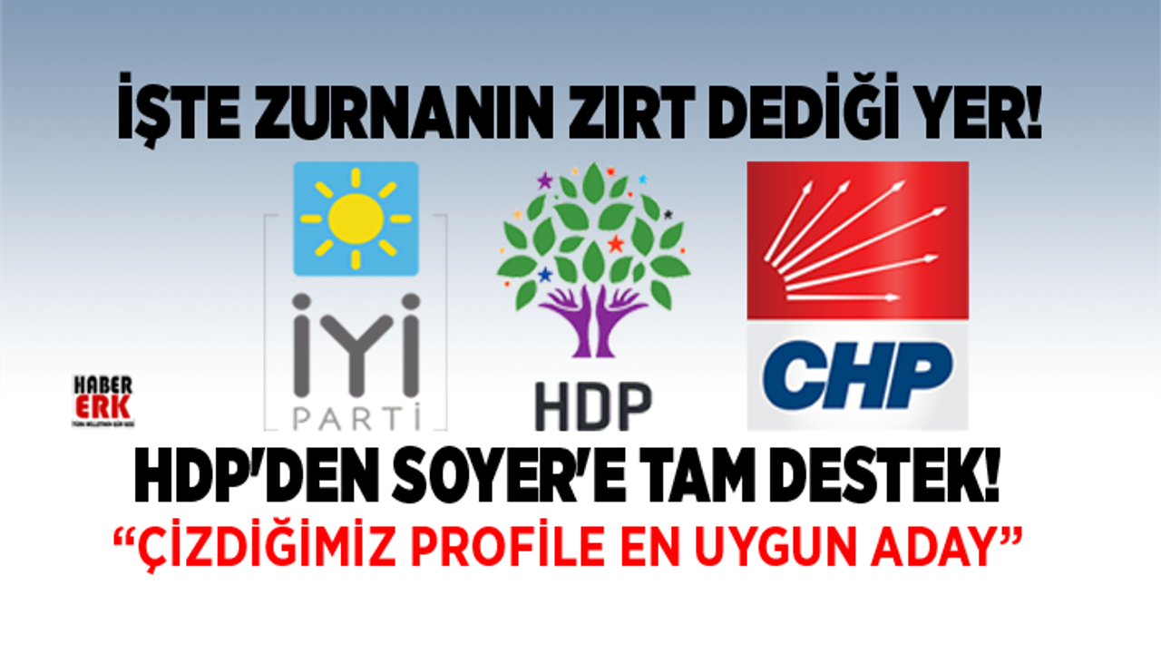 HDP'den Soyer'e tam destek! "Çizdiğimiz profile en uygun aday"