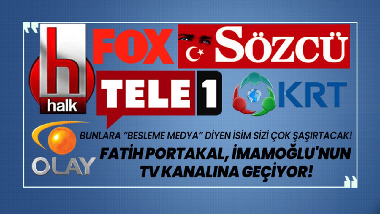 Fatih Portakal, İmamoğlu'nun TV kanalına geçiyor!