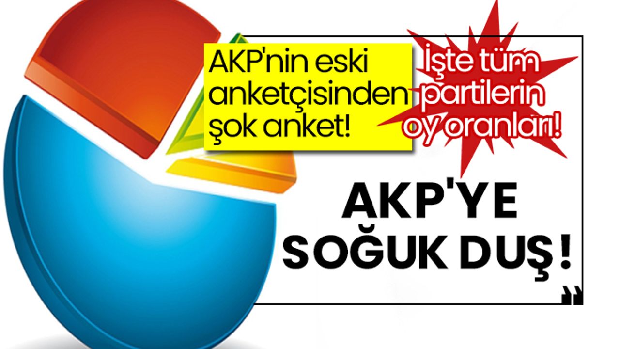 İşte tüm partilerin oy oranları! AKP'nin eski anketçisinden şok anket! AKP'ye soğuk duş!