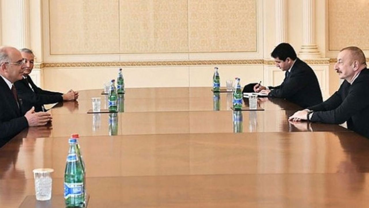 Azerbaycan Cumhurbaşkanı İlham Aliyev MHP heyetini kabul etti