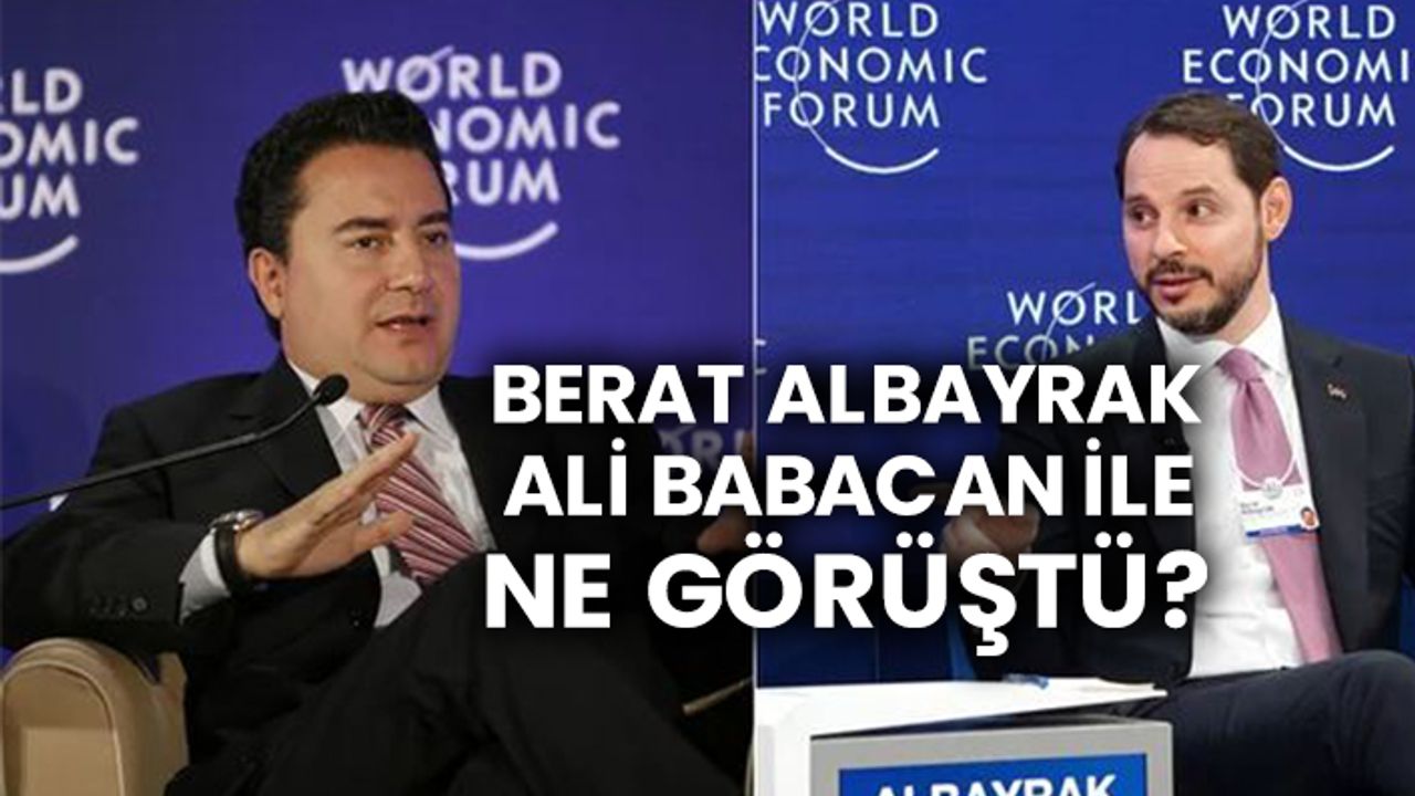 Berat Albayrak Ali Babacan ile ne görüştü?