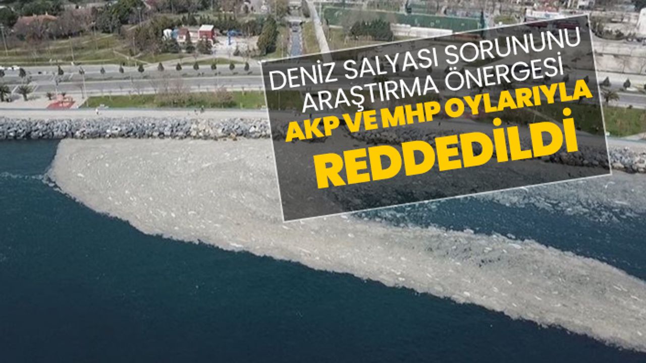 Deniz salyası sorununu araştırma önergesi, AKP ve MHP oylarıyla reddedildi