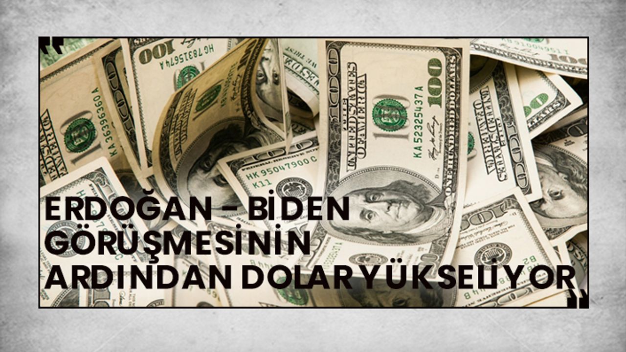 Erdoğan Biden görüşmesinin ardından dolar yükseliyor