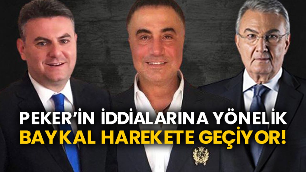 Sedat Peker’in iddialarına yönelik Deniz Baykal harekete geçiyor!
