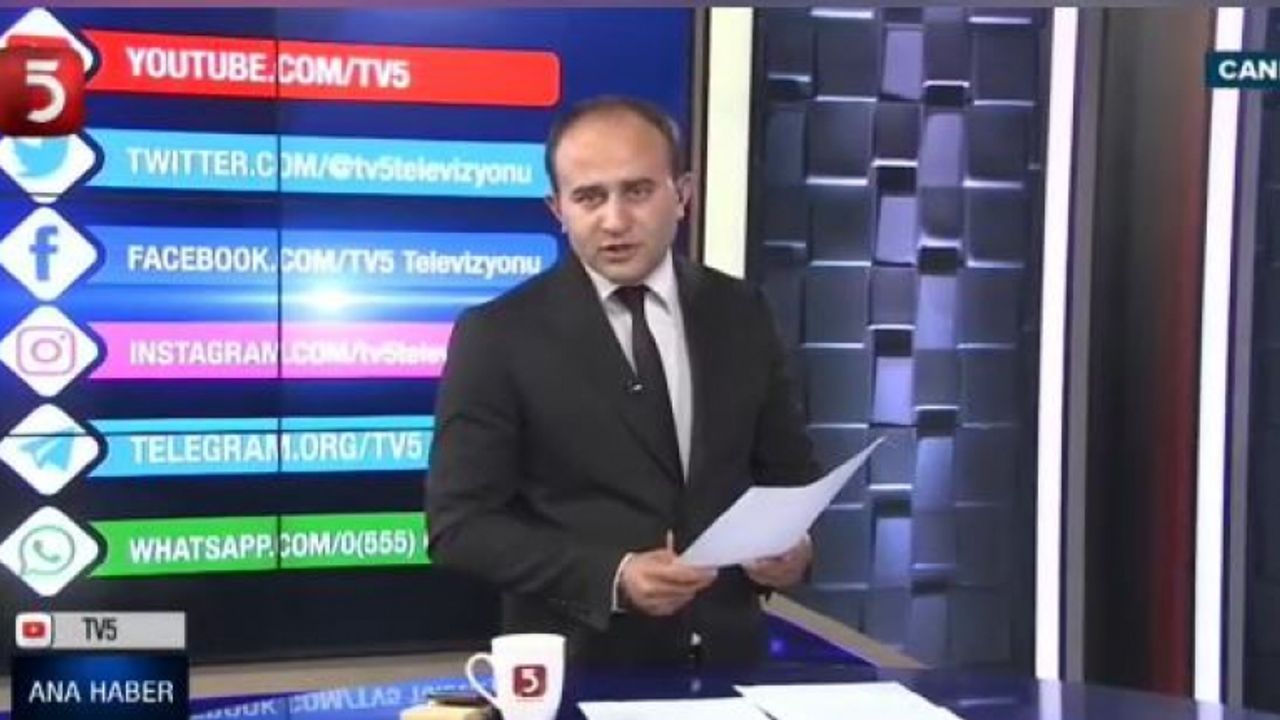 TV5 ana spikeri Mehmet Ali Kayacı'dan Erdoğan'a canlı yayında televizyonculuk tarihine geçecek tavır