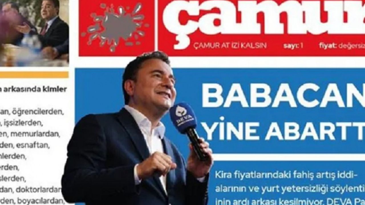 DEVA Partisi 'Çamur' gazetesiyle AKP'ye yakın medyayı böyle ti'ye aldı