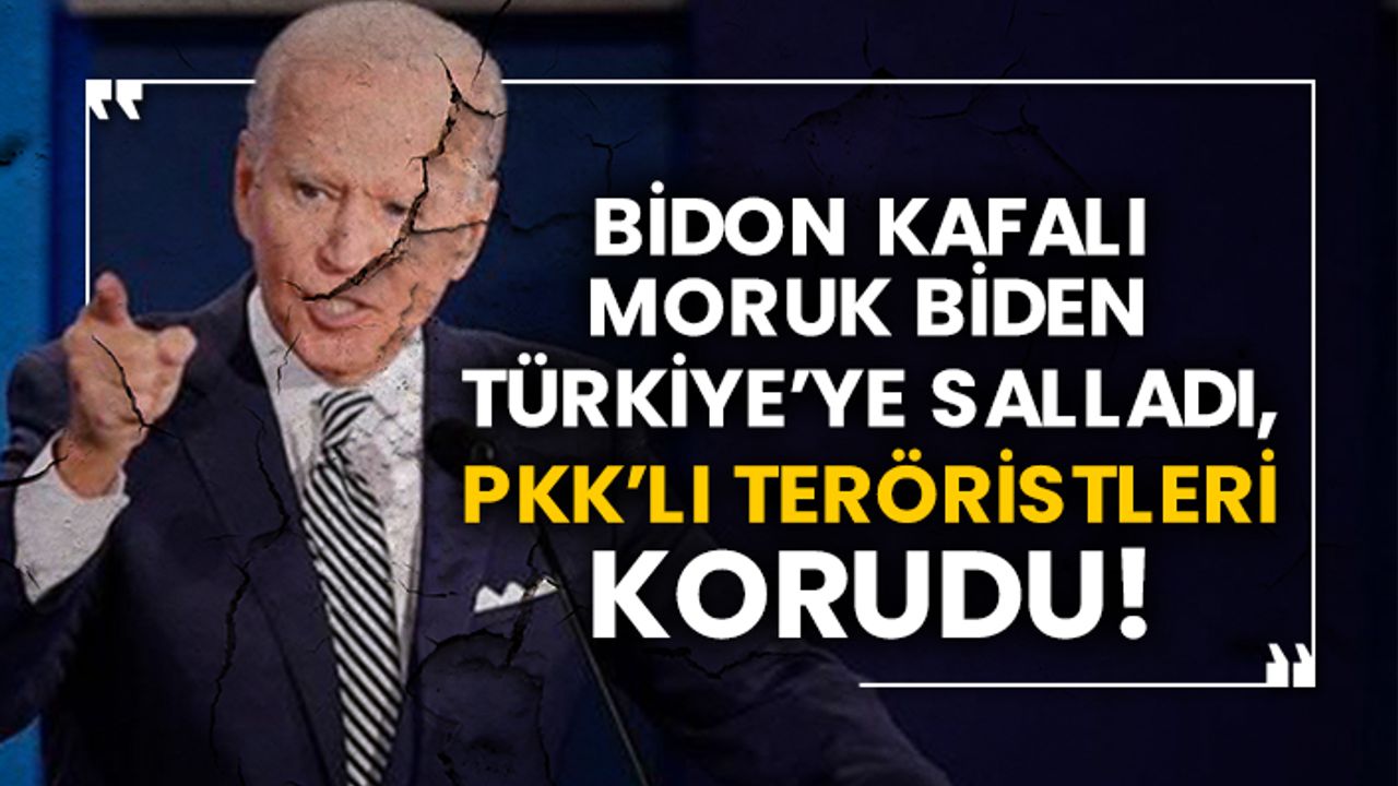 Moruk Biden Türkiye’ye salladı, Pkk’lı teröristleri korudu!