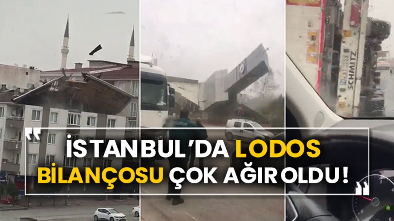 İstanbul’da lodos bilançosu çok ağır oldu!