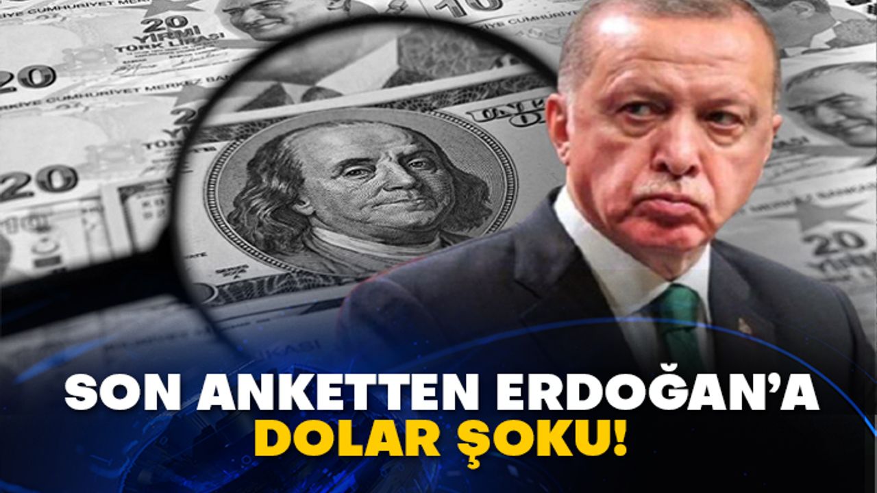 Son anketten Erdoğan’a dolar şoku!
