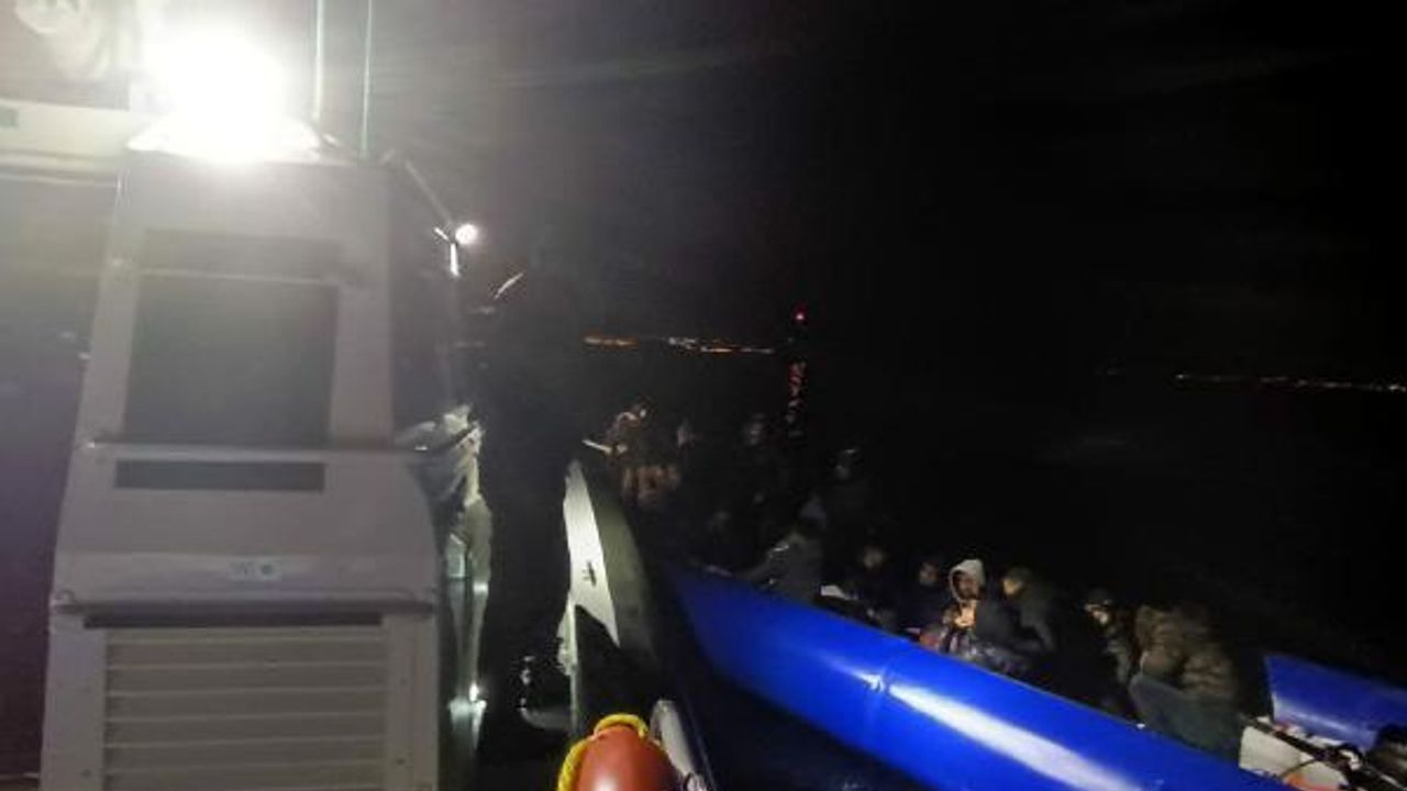 Bodrum açıklarında  32 kaçak göçmen kurtarıldı