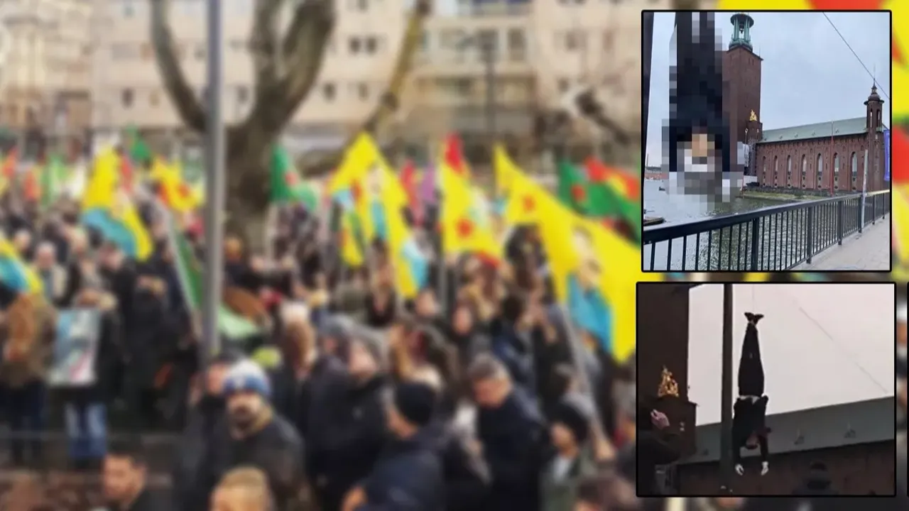 İsveç'te PKK'lılardan alçakça eylem
