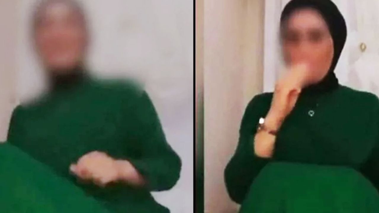 Çocuğun yanında erotik yayın yapan kadın gözaltına alındı