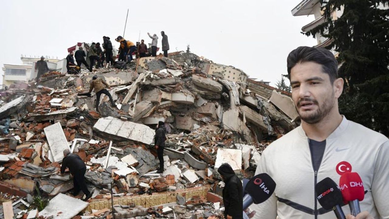 Milli güreşçi duyurdu: Güreşçiler depremde enkaz altında kaldı