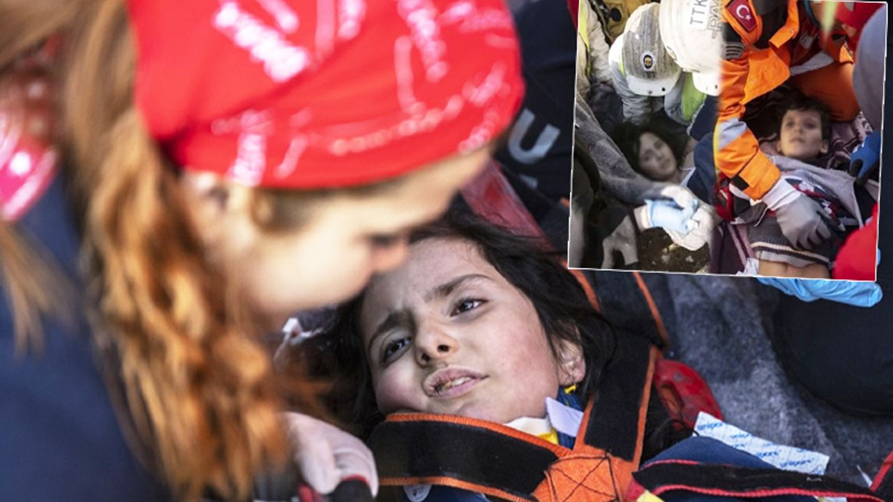 Depremin 228. saatinde anne ile 2 çocuğunun mucize kurtuluşu