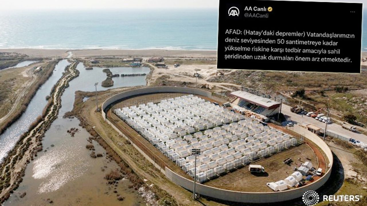 Tsunami uyarısı veren AFAD'ın deprem çadırlarını kurduğu yer ile şok etti