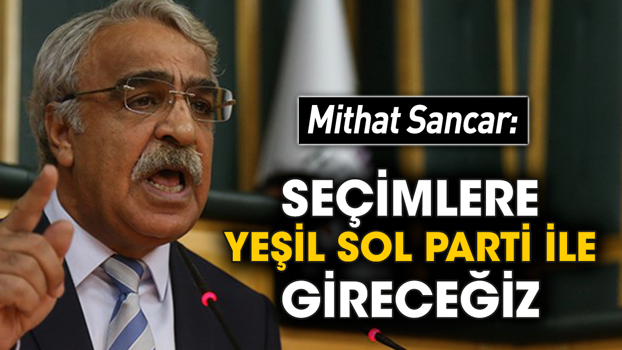 Mithat Sancar: Seçimlere Yeşil Sol Parti ile gireceğiz