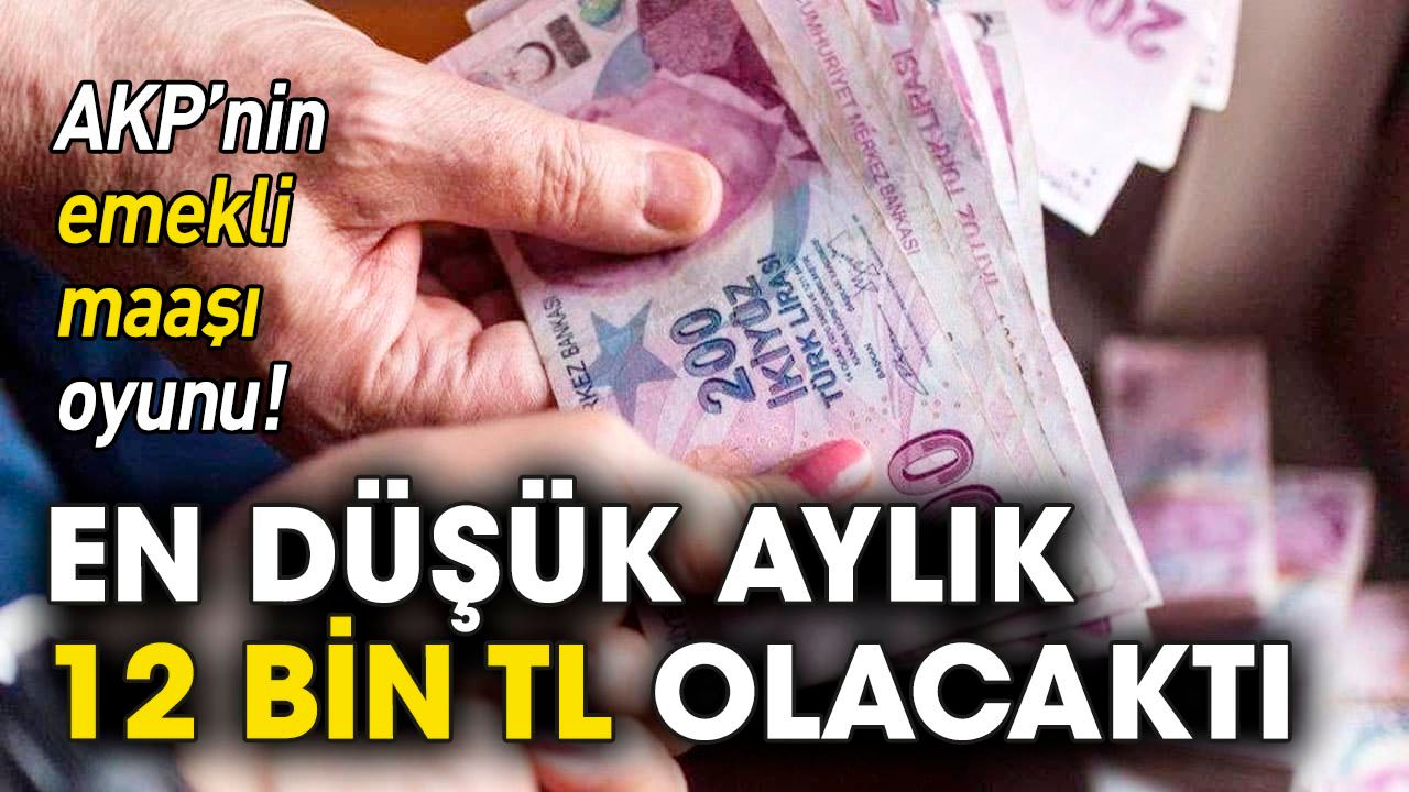 AKP'nin emekli maaşı oyunu: En düşük aylık 12 bin TL olacaktı
