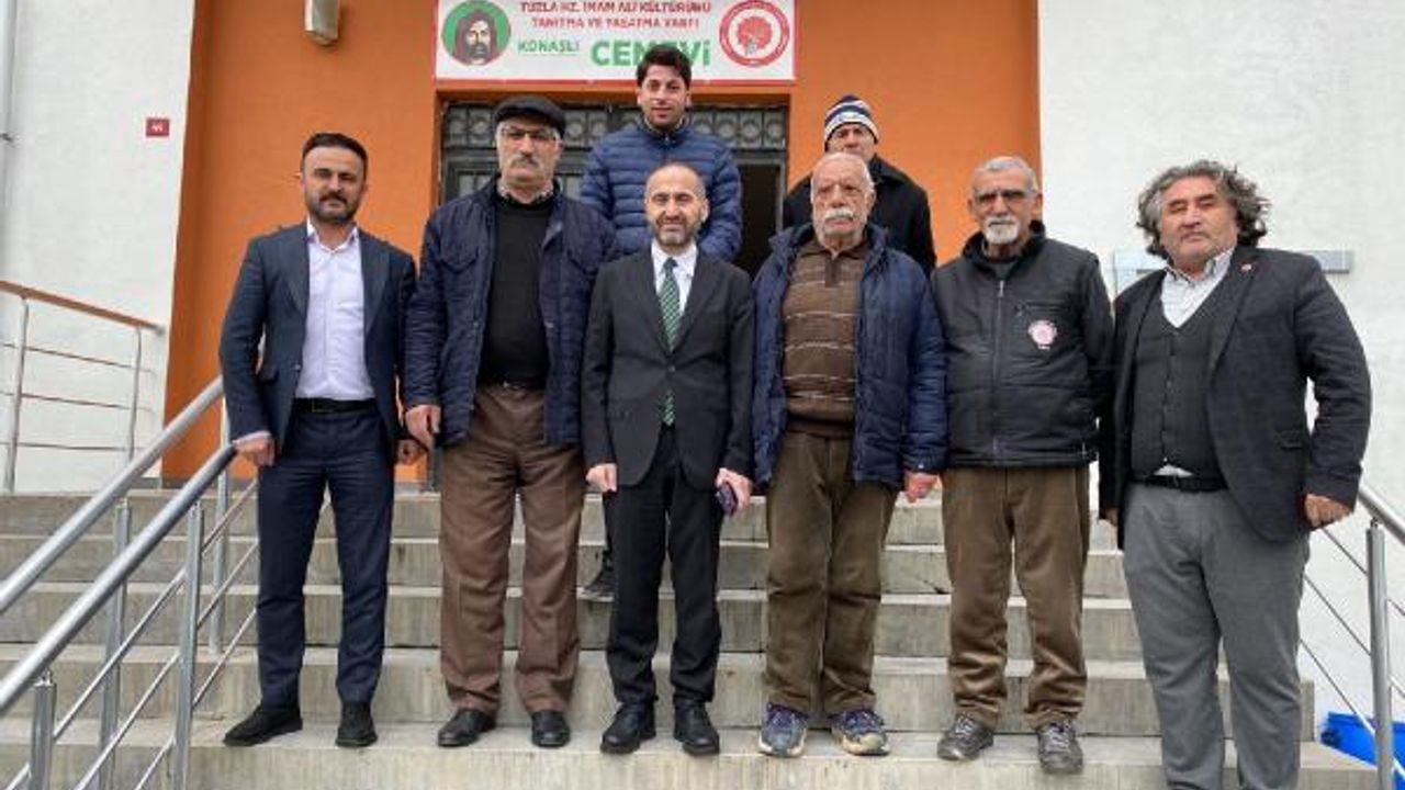 AK Parti Milletvekili Adayı Veli Arslan, Tuzla'da Cemevi'ne ziyarette bulundu