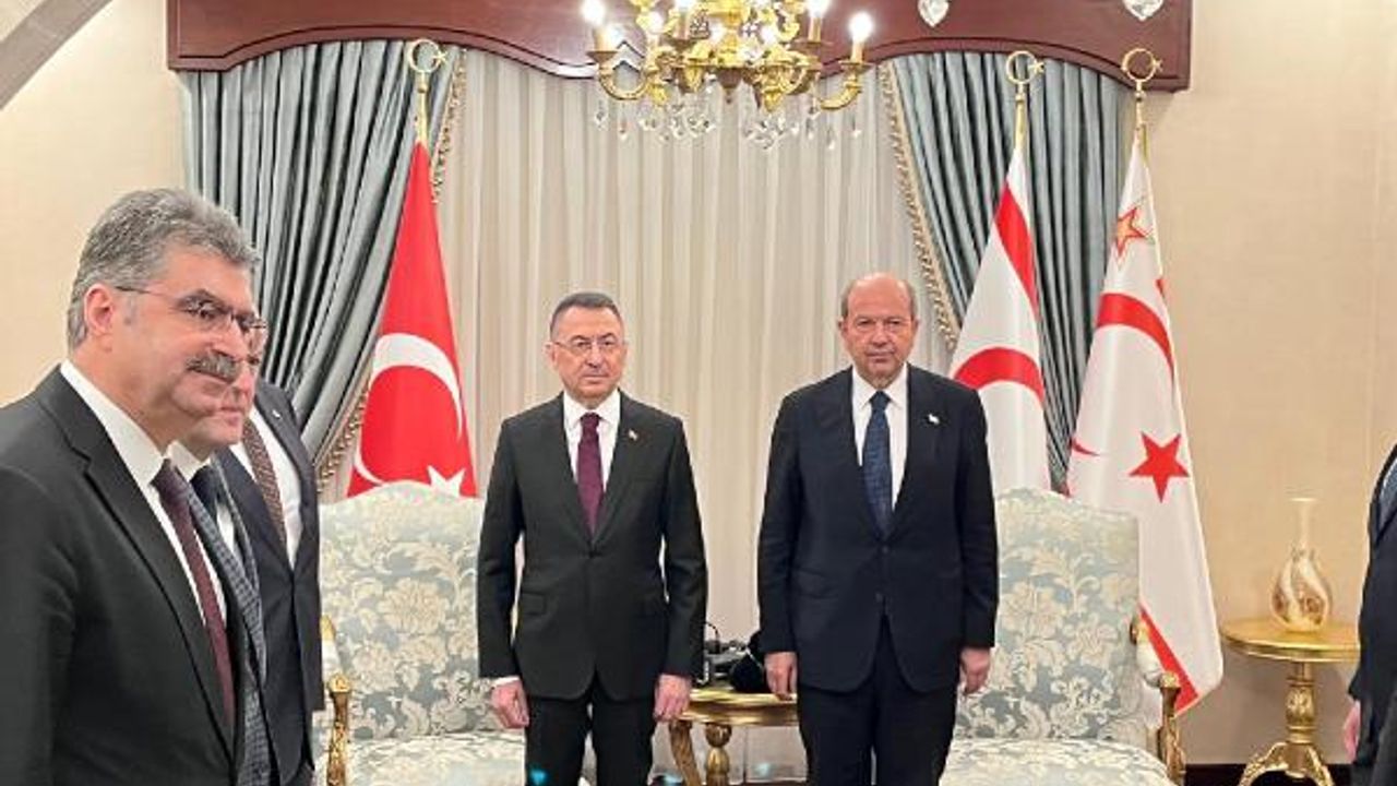 Fuat Oktay'dan KKTC Cumhurbaşkanı Tatar'a ziyaret