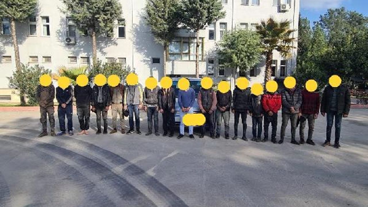 Kilis'te 40 kaçak göçmen yakalandı