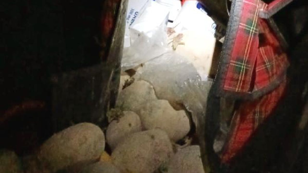 Patates dolu bez çantadan 896 uyuşturucu hap çıktı