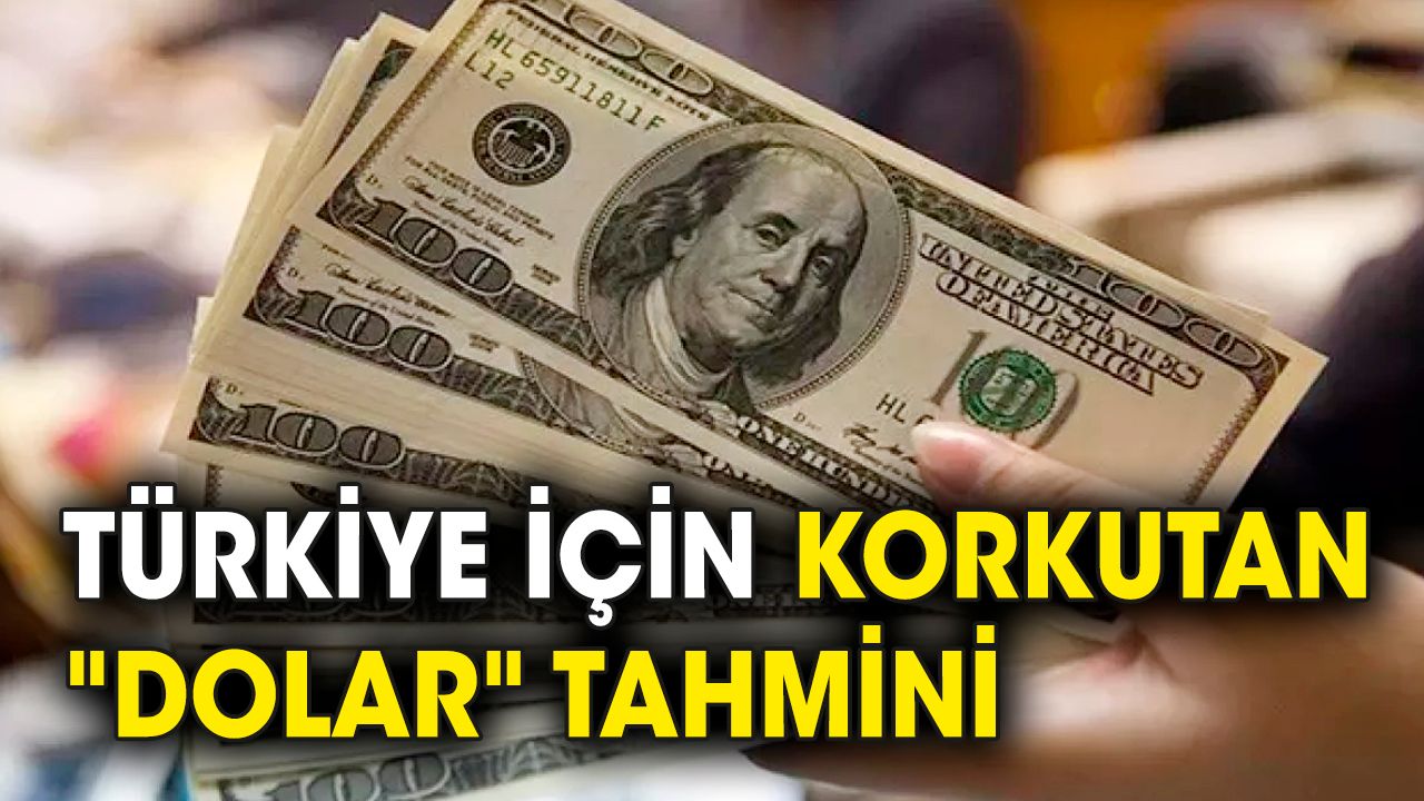 Türkiye için korkutan "dolar" tahmini