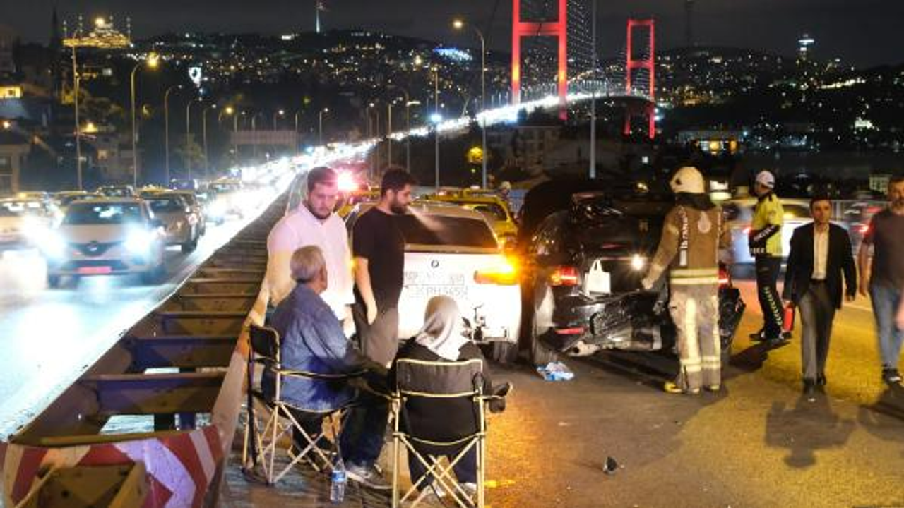 15 Temmuz Şehitler Köprüsü'nde zincirleme kaza