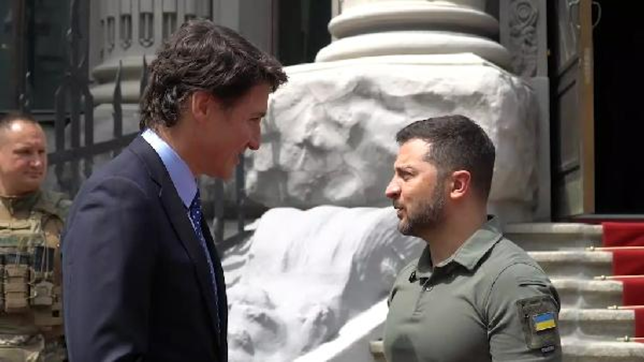 Kanada Başbakanı Trudeau, Kiev’de Zelenski ile görüştü
