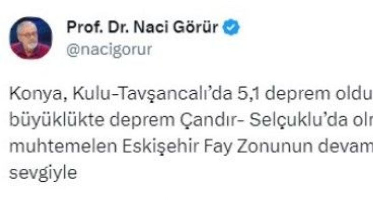 Prof. Dr. Naci Görür'den kritik uyarı!