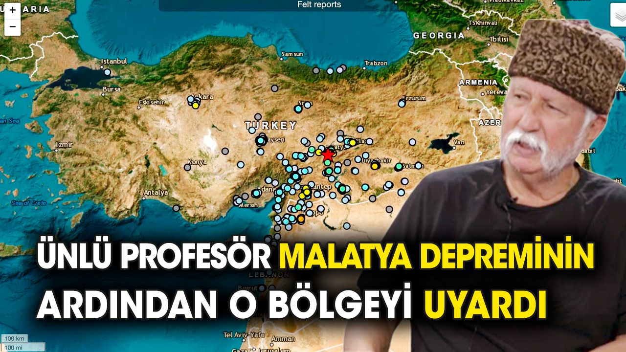 Ünlü profesör Malatya depreminin ardından o bölgeyi uyardı