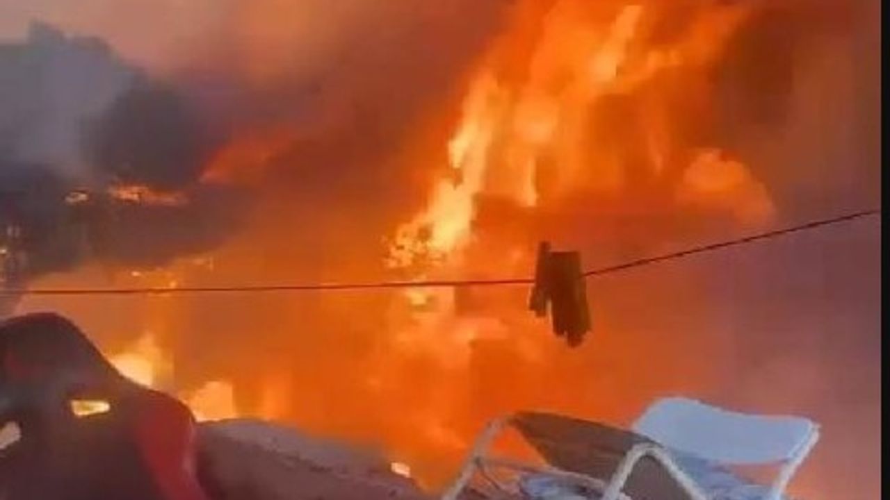 Maltepe'deki yangın evleri sardı