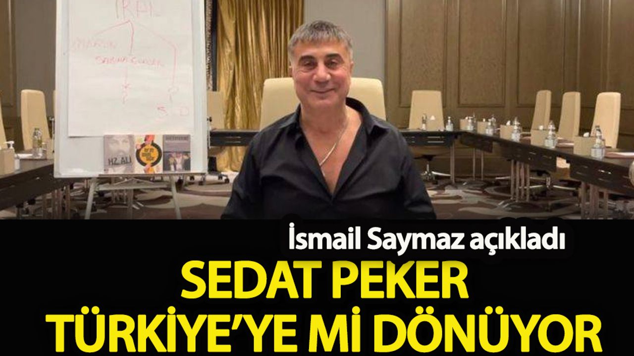 Sedat Peker Türkiye'ye mi dönüyor?