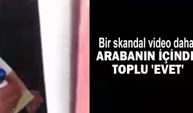 Arabanın içinde toplu 'Evet'