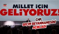 CHP seçim bildirgesini açıklıyor