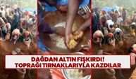 Dağdan altın fışkırdı! Toprağı tırnaklarıyla kazdılar