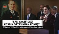 Akşener “Salı vaazı” dedi kitabın ortasından konuştu