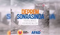 AFAD deprem sonrasında yapılması gerekenleri paylaştı