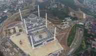 Çamlıca Camii’nde son hali havadan görüntülendi