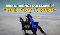 Dikkat  dilinize  dolaşabilir!  'Demir yürek Türkleriz'