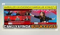 Amiraller kavgasında yumruklar konuştu! Canlı yayında büyük kavga!