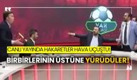 Canlı yayında hakaretler hava uçuştu! Birbirlerinin üstüne yürüdüler!