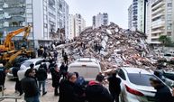 Gaziantep'te deprem anı böyle görüntülendi