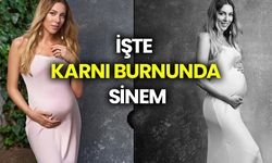 İşte karnı burnunda Sinem