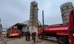 Düzce'de fabrikanın kazanında yangın