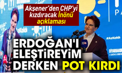 Akşener’den CHP’yi kızdıracak İnönü açıklaması! Erdoğan'ı eleştireyim derken pot kırdı