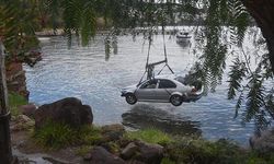 Bodrum'da alkollü sürücü otomobili denize uçurdu!