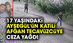 17 yaşındaki Ayşegül'ün katili Afgan tecavüzcüye ceza yağdı