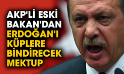 AKP'li eski Bakan'dan Erdoğan'ı küplere bindirecek mektup