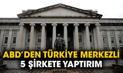 ABD’den Türkiye merkezli 5 şirkete yaptırım